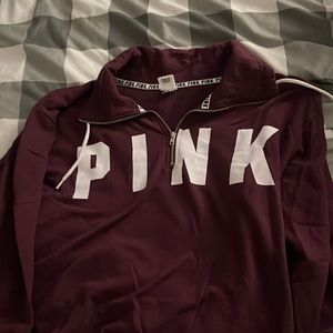Pink purple half zip